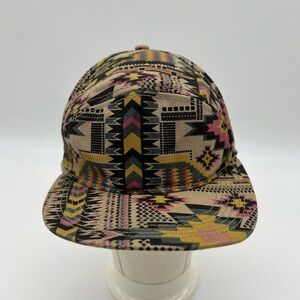 21 Men Hat Cap Strap Back Aztec Southwestern Abstract Design